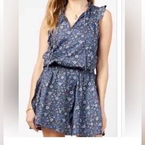 Outerknown Navy Floral Dress